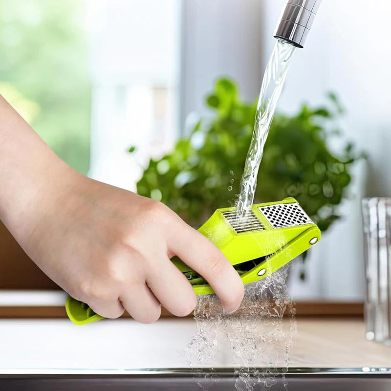 Garlic Press 2 in 1 Garlic Press Garlic Mincer Chopper Crushing Garlic Mincer and Slicer Garlic Crusher Tool Kitchen Gadgets