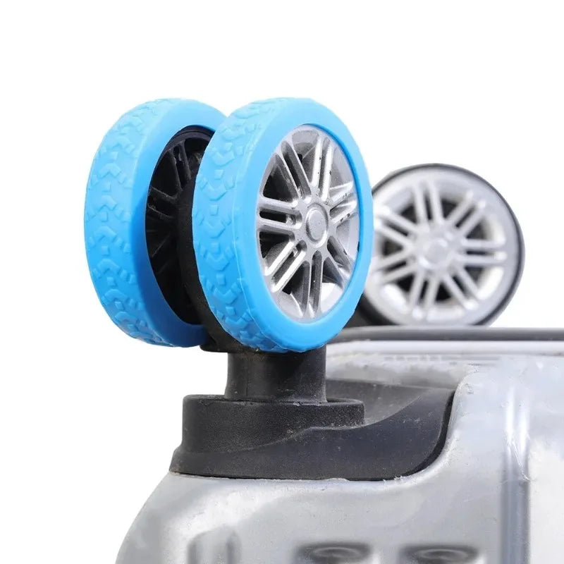 1/24Pcs Thicken Texture Silicone Wheels Protector for Luggage Reduce Noise Travel Luggage Wheels Cover Luggage Accessories