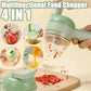 4In1 Electric Vegetable Cutter Set Handheld Wireless Electric Garlic Masher Food Chopper Meat Grinder Machine Food Peel Slice