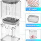 French Fry Cutter 4-In-1 Is Suitable for French Fries, Onion Food Chopper and Apple Slicer Manual Vegetable Cutter with 4 Blades
