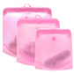 Silicone Reusable Food Bag 1 Piece 1500Ml 50Oz Leakproof Containers Reusable Fresh Bag Food Storage Bag Freezer Bag Snack