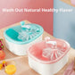 Vegetable and Fruit Washing Machine with Bowl Cover Drain Basket Full Side Rotation Cleaning Kitchen Accessories 1Pcs 2026 New