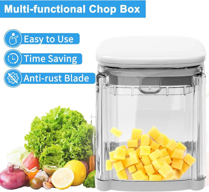 French Fry Cutter 4-In-1 Is Suitable for French Fries, Onion Food Chopper and Apple Slicer Manual Vegetable Cutter with 4 Blades