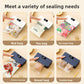 2 in 1 Mini Bag Sealer Rechargeable Bag Sealer Heat Seal with Cutter and Magnet Bag Resealer Machine for Plastic Bags Snack Bags