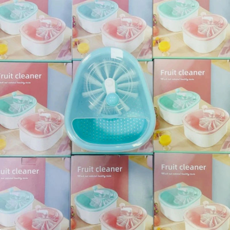 Easy-To-Use Plastic Kitchen Efficient Cleaning Washing Vegetables Manual Fruit Cleaning Tool Brush