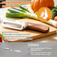 Multi Functional Vegetable Peeler Stainless Steel with Wooden Handle Fruit Potato Slicer Bottle Opener Kitchen Peeling Tools