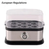 200W Power Eggs Boiler Space Saving Auto Shut-Off Smart Egg Cooker 6 Eggs Capacity Stainless Steel Rapid Egg Cooker