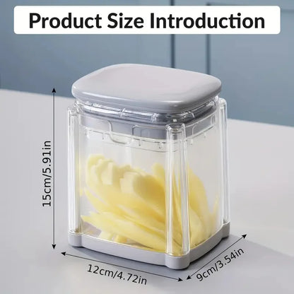 French Fry Cutter 4-In-1 Is Suitable for French Fries, Onion Food Chopper and Apple Slicer Manual Vegetable Cutter with 4 Blades
