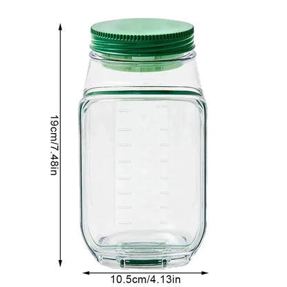 Leakproof Salad Jar, Vertical Layering Plastic Salad Jars, Lunch Box Container, Leakproof Fresh Transparent Food Container