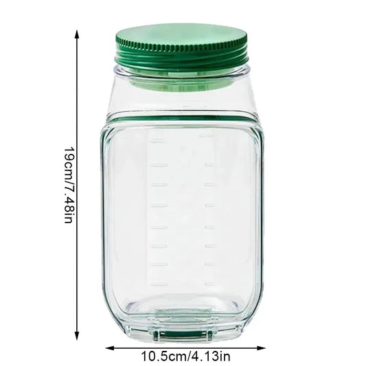 Leakproof Salad Jar, Vertical Layering Plastic Salad Jars, Lunch Box Container, Leakproof Fresh Transparent Food Container