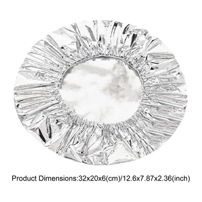 30/60/90PCS Aluminum Foil Food Covers Reusable Heat Retaining Covers Heat Shield Lids for Meal Prep Baking and Food Storage