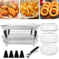 3 Layer Air Fryer Grille Suitable for Air Fryers Oven Grill Stainless Steel Stackable Grill Kitchen Utensils Cook Multiple Foods