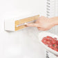 Wall Cling Film Dispenser Wrap Cutter Aluminum Film Foil Dispenser Wall Magnetic Stretch Roll Paper Shelf Kitchen Storage Tool