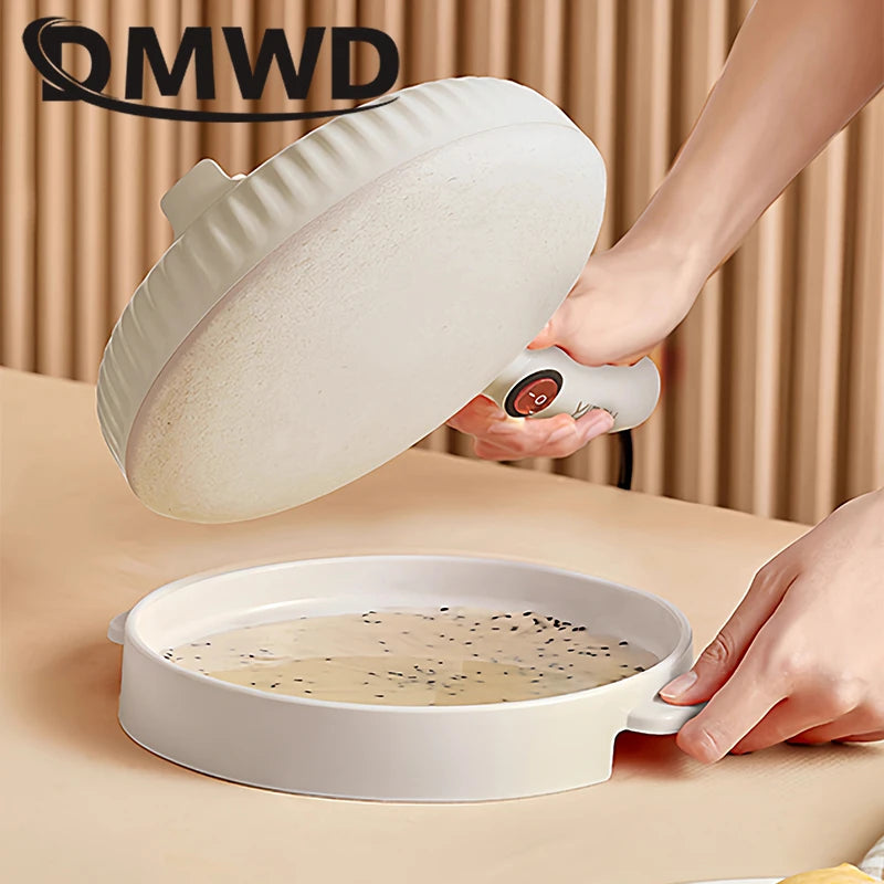 Mini Automatic Electric Crepe Maker Spring Cake Pie Cooker Non-Stick Pizza Griddle Pancake Pan Pot Baking Grill Cooking Plate EU