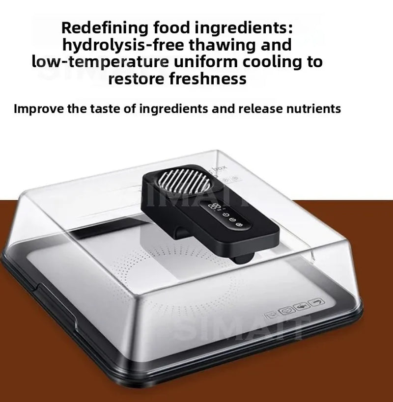 Type-C Fast Charging Defrost Box Quick Thaw Machine Frozen Meat Beef Seafood Rapid Defrosting Plate Kitchen Food Thawing Tool