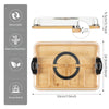 Deli Platters with Transparent Lids, Portable Travel Cheese Platters, Kitchen Chopping Boards, Housewarming Gifts for Women