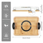Deli Platters with Transparent Lids, Portable Travel Cheese Platters, Kitchen Chopping Boards, Housewarming Gifts for Women