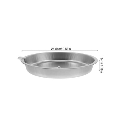 Round Stainless Steel Cake Pan 24.5 Cm Nonstick Baking Mold for Cheesecake Sponge Cake Birthday Desserts Oven Safe Dishwasher
