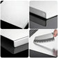 Steel Cutting Board with Counter Lip Stainless Steel Large Non-Slip Chopping Tool Countertop Cutting Board for Raw Cooked Bread