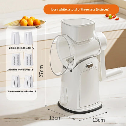 Multi-Function Vegetable Cutter 10 in 1 Rotary Cheese Grater Shredder Mandoline Slicer Waffle Cutter Nut Chopper for Home