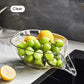 Multi-Functional Drain Basket, Wet/Dry Separation Sink Colander with No-Slip Design, Fruit Cleaning Bowl with Strainer Container