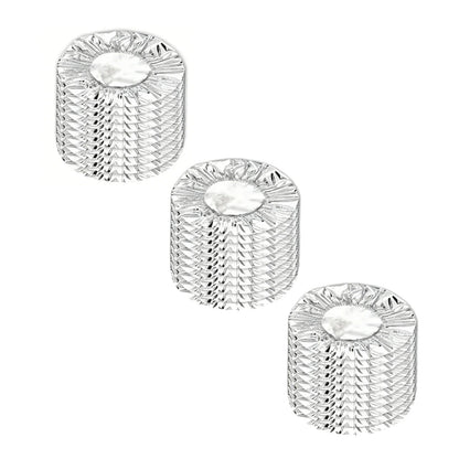 30/60/90PCS Aluminum Foil Food Covers Reusable Heat Retaining Covers Heat Shield Lids for Meal Prep Baking and Food Storage