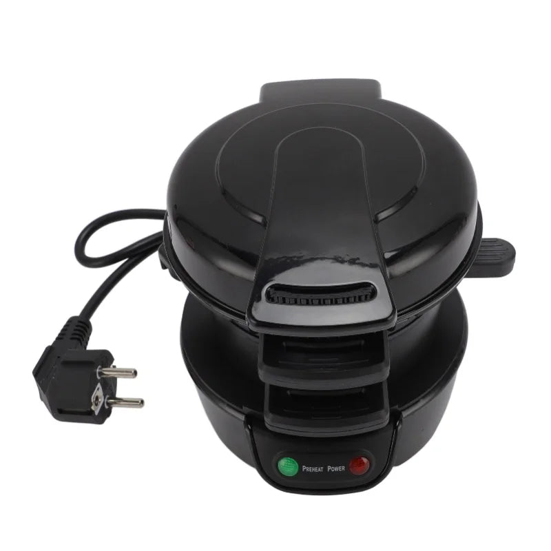 3 in 1 Breakfast Maker Hamburger Sandwich Steak Cooker for Home Automatic Temperature Control Dishwasher Safe Black