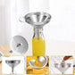Stainless Steel Kitchen Sub-Packaging Funnel Oil Liquid Funnel with Strainer Small Metal Food Oil Filter for Bottle Kitchen Tool