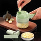 4In1 Electric Vegetable Cutter Set Handheld Wireless Electric Garlic Masher Food Chopper Meat Grinder Machine Food Peel Slice