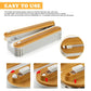 Wall Cling Film Dispenser Wrap Cutter Aluminum Film Foil Dispenser Wall Magnetic Stretch Roll Paper Shelf Kitchen Storage Tool