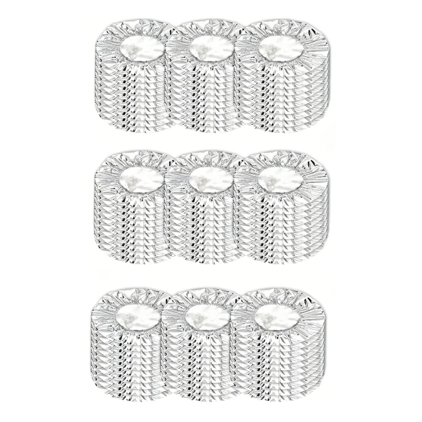 30/60/90PCS Aluminum Foil Food Covers Reusable Heat Retaining Covers Heat Shield Lids for Meal Prep Baking and Food Storage