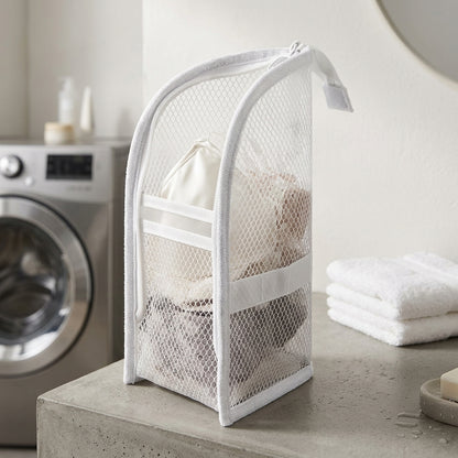 Standing Mesh Toiletry Bag – Portable Travel Cosmetic Organizer