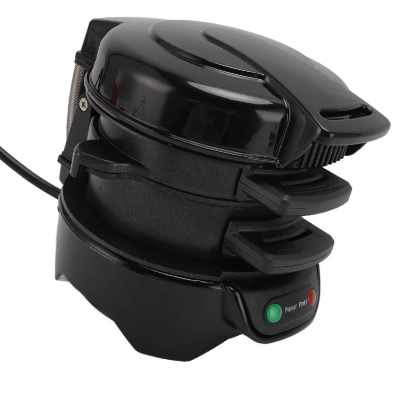 3 in 1 Breakfast Maker Hamburger Sandwich Steak Cooker for Home Automatic Temperature Control Dishwasher Safe Black
