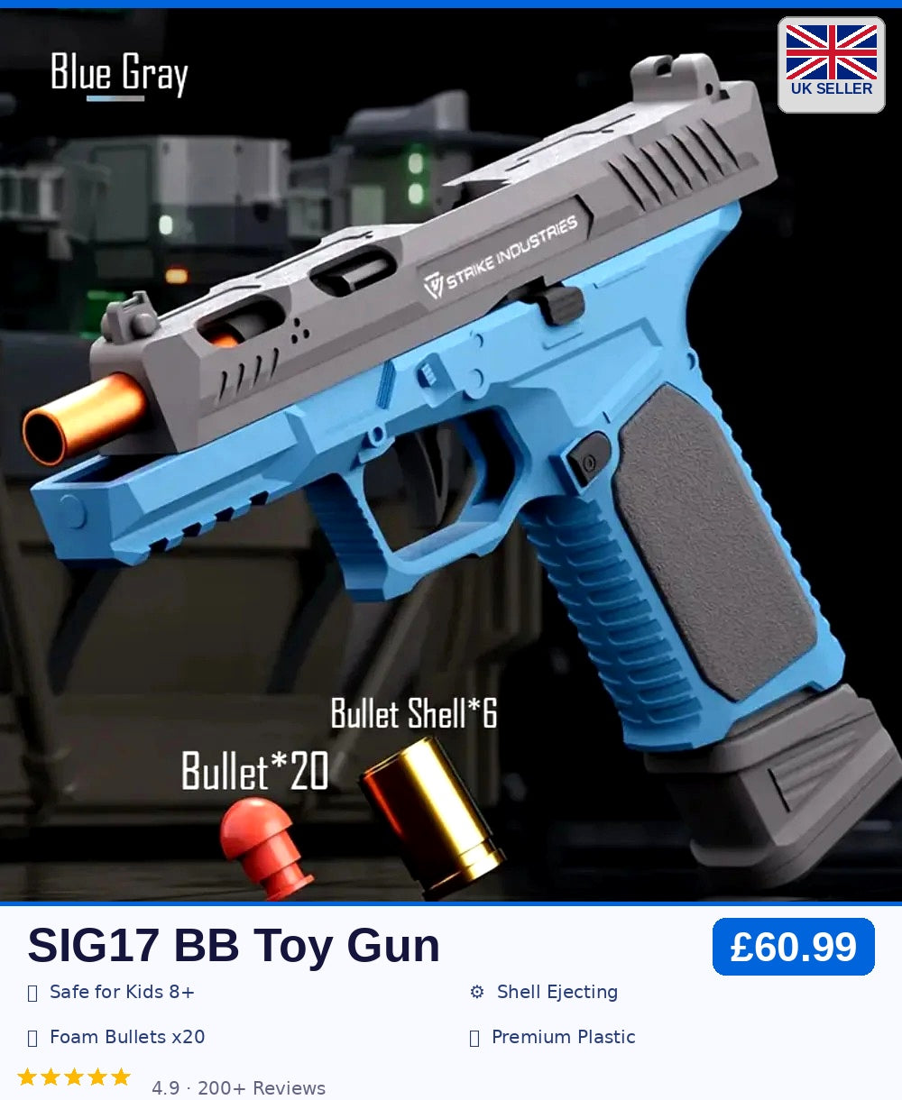 SIG17 BB Toy Gun Product Card Price – Shell Ejecting Toy Pistol