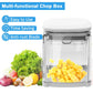 Food Chopper Cutter 4-In-1 Hand Fries Vegetable Cutter Fruit Chopper Cutter Portable Kitchen Tool with Storage Box