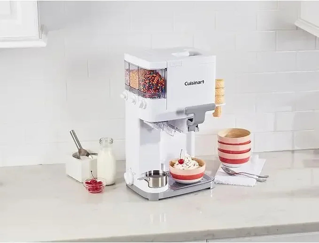 -Soft Serve Ice Cream Machine- Mix It in Ice Cream Maker for Frozen Yogurt, Sorbet, Gelato, Drinks 1.5 Quart