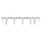 3913 Punch-Free Sliding Track Hook Kitchen Cabinet Door Rear 1 Row 10 Hooks Hanger Rod Adhesive Hook Row Storage