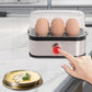 200W Power Eggs Boiler Space Saving Auto Shut-Off Smart Egg Cooker 6 Eggs Capacity Stainless Steel Rapid Egg Cooker
