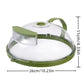 Microwave Splash Cover High Temperature Resistant Microwave Guard Lid Transparent Food Heating Cover with Steam Vent and Handle