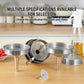 Stainless Steel Kitchen Sub-Packaging Funnel Oil Liquid Funnel with Strainer Small Metal Food Oil Filter for Bottle Kitchen Tool