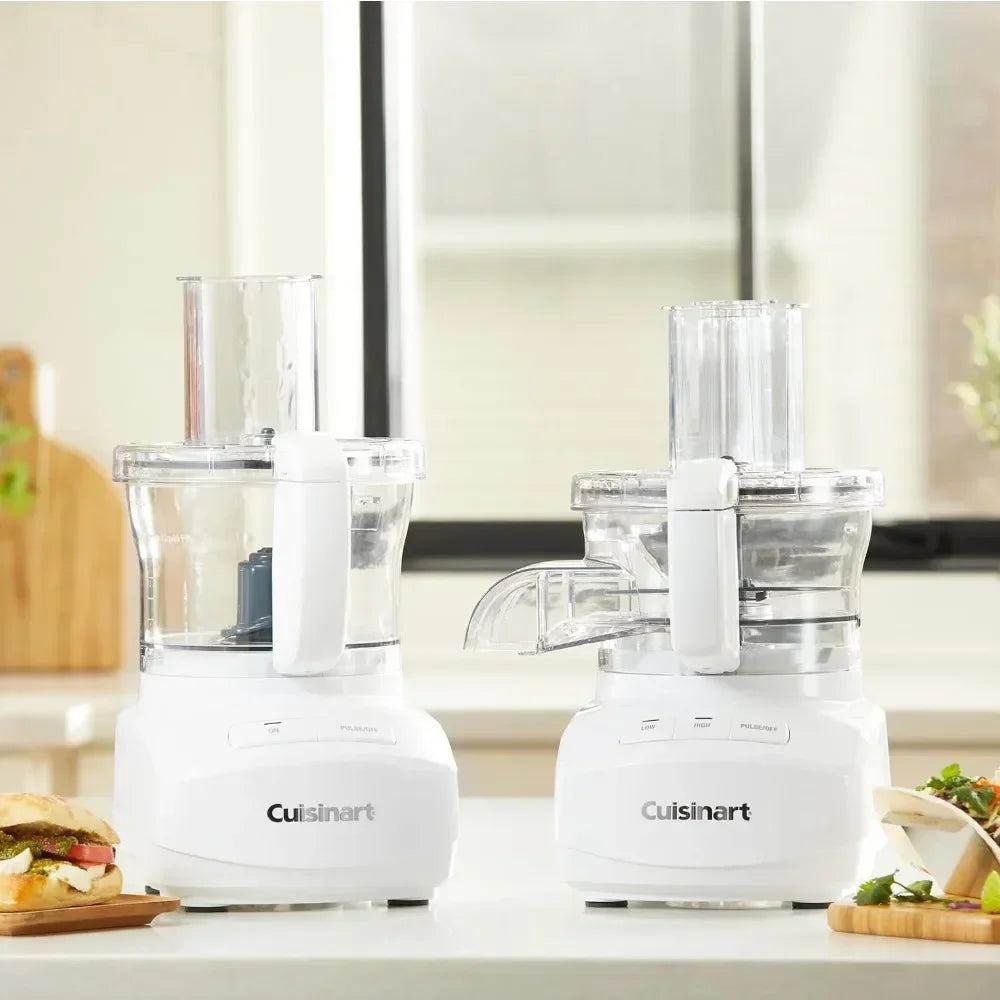 SAT 9-Cup Continuous Feed Food Processor with Fine and Medium Reversible Shredding and Slicing Disc, Universal Blade, Household