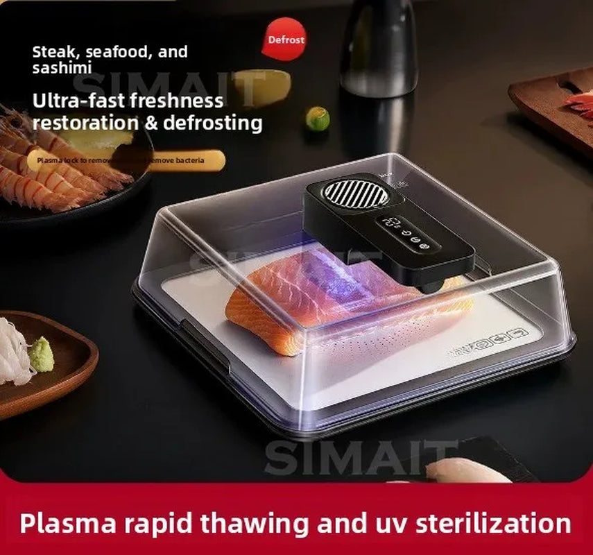 Type-C Fast Charging Defrost Box Quick Thaw Machine Frozen Meat Beef Seafood Rapid Defrosting Plate Kitchen Food Thawing Tool