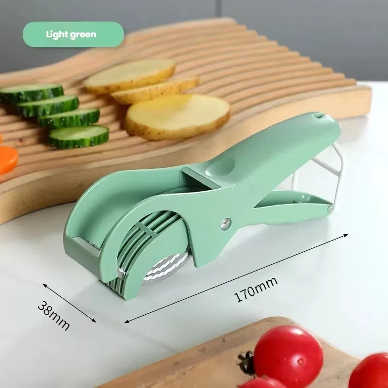 Hoofun Kitchen Tools Stainless Steel Vegetable and Fruit Slicer Multi Functional Salad Slicer Kitchen Accessories