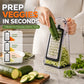 Multifunctional Cheese Grater with 3 Replaceable Blades Storage Box Cleaning Brush for Vegetable Fruit Chocolate Shredding