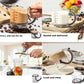 4-IN-1 Measuring Cup Adjustable Multifunctional Measuring Cup with Scraper-Style Seal Base Kitchen Cube Cups Tools for Cooking