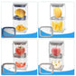 French Fry Cutter 4-In-1 Is Suitable for French Fries, Onion Food Chopper and Apple Slicer Manual Vegetable Cutter with 4 Blades