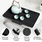 828New Silicone Dish Drying Mat Silicone Draining Pad Diversion Opening Slope Dish Cup Storage Pad Non-Slip Mats