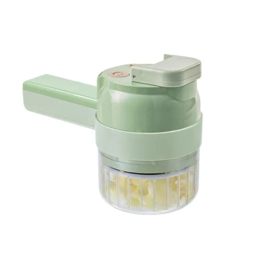4 in 1 Electric Vegetable Cutter Food Peel Slicer Handheld Wireless Garlic Masher Food Chopper Meat Grinder Home Kitchen Mincer