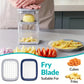 Food Chopper Cutter 4-In-1 Hand Fries Vegetable Cutter Fruit Chopper Cutter Portable Kitchen Tool with Storage Box