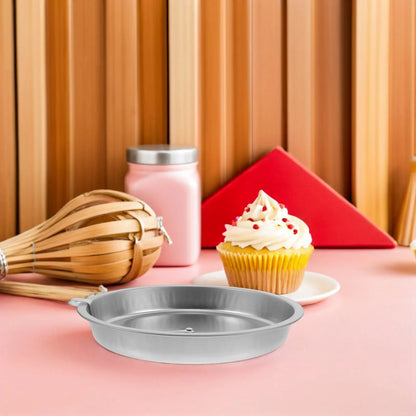 Round Stainless Steel Cake Pan 24.5 Cm Nonstick Baking Mold for Cheesecake Sponge Cake Birthday Desserts Oven Safe Dishwasher